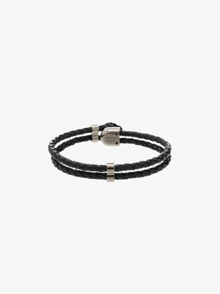 Black Medusa Leather Bracelet