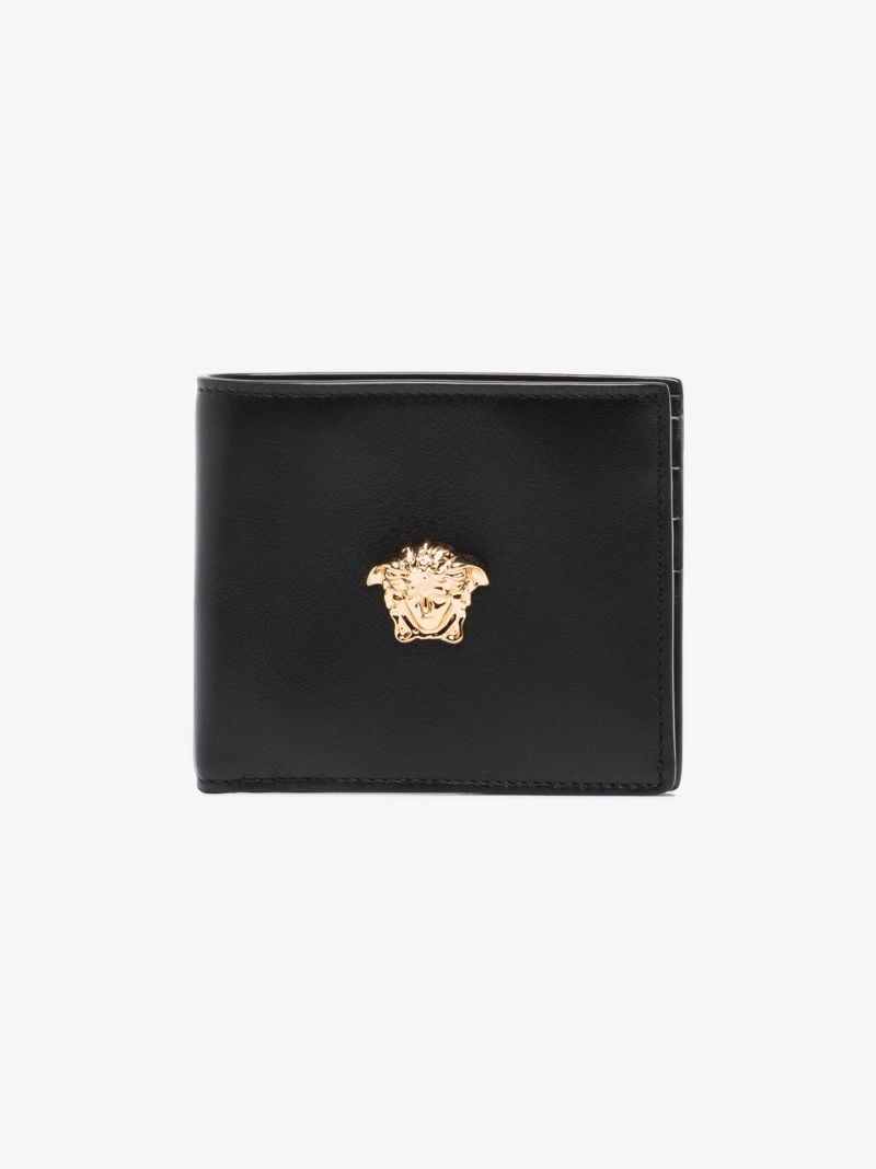 Black Medusa Leather Wallet
