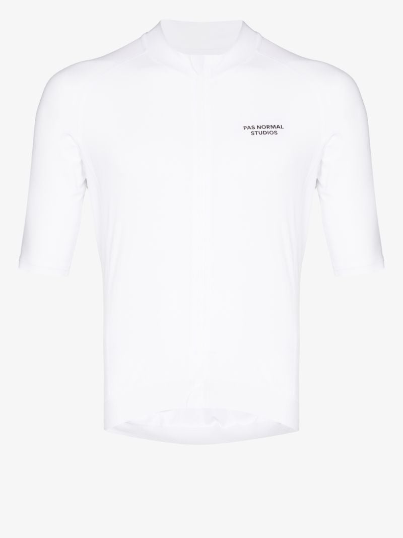 White Essential Cycling Jersey Top