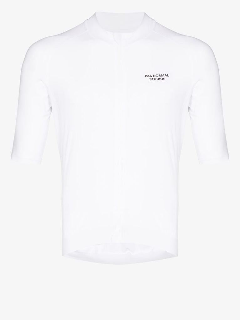 White Essential Cycling Jersey Top