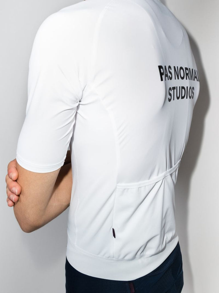 White Essential Cycling Jersey Top