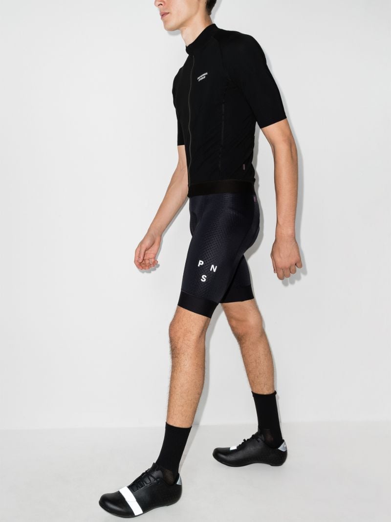 Black Essential Cycling Jersey Top