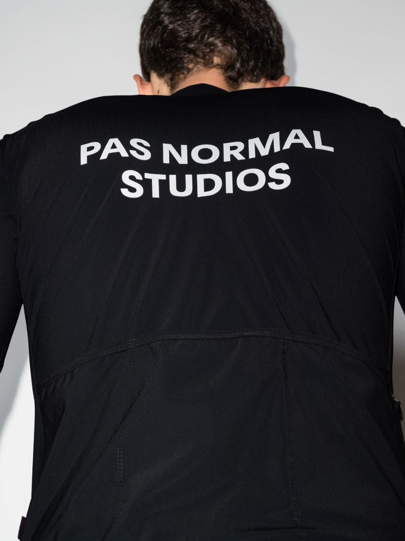 Black Essential Cycling Jersey Top