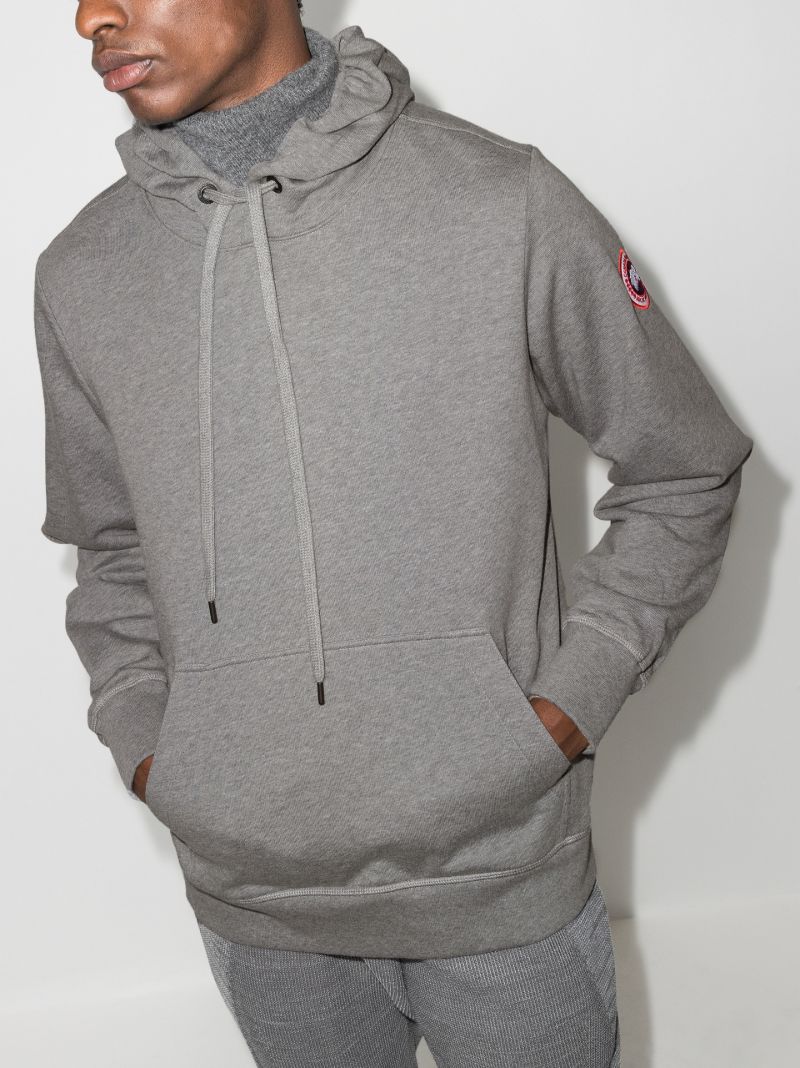 Grey Huron Cotton Hoodie