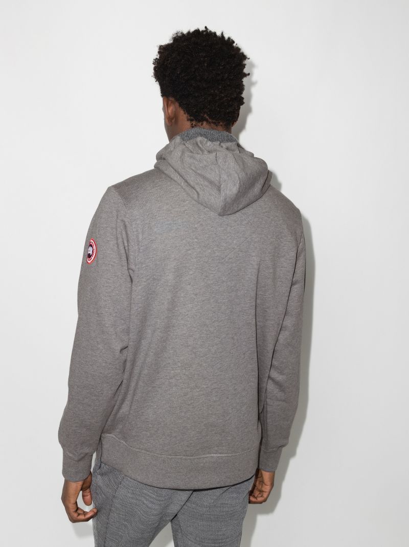 Grey Huron Cotton Hoodie
