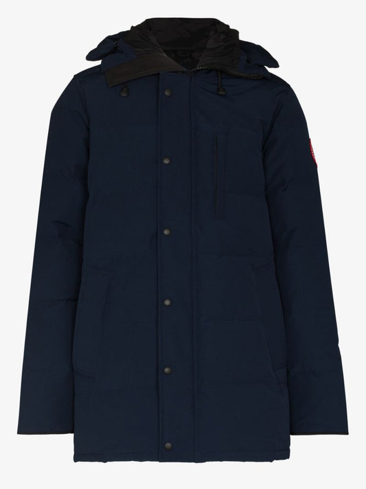 Blue Carson Hooded Parka Coat