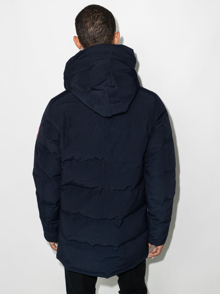 Blue Carson Hooded Parka Coat