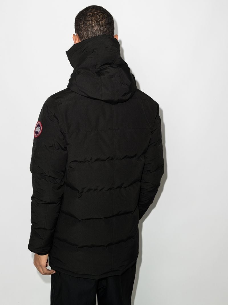 Black Carson Hooded Parka Coat