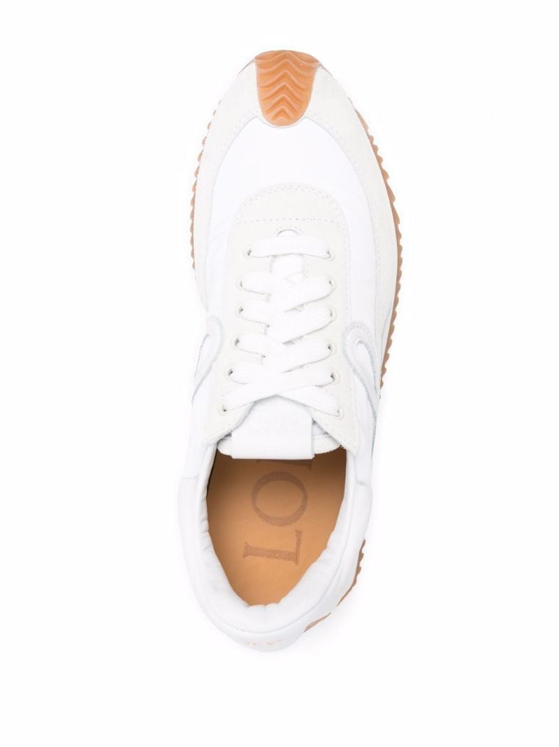 White Flow Suede Sneakers