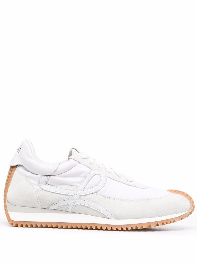 White Flow Suede Sneakers