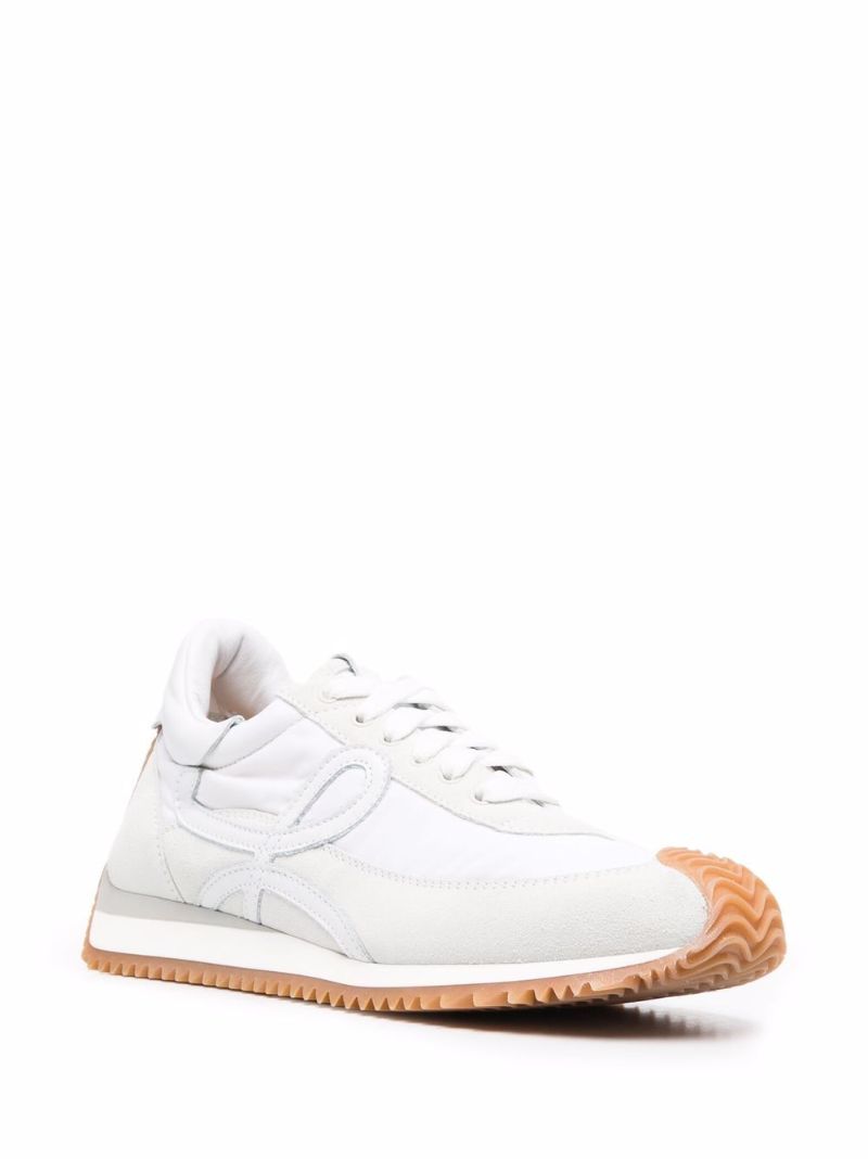 White Flow Suede Sneakers