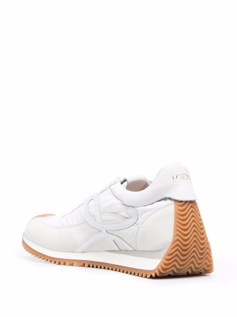 White Flow Suede Sneakers