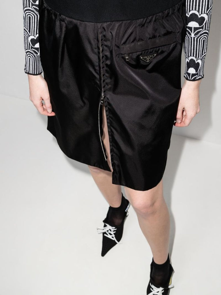 Re-nylon Panelled Mini Dress
