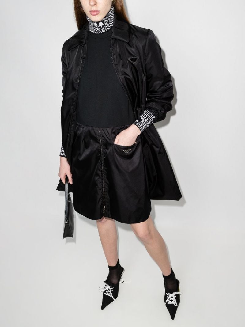 Re-nylon Panelled Mini Dress