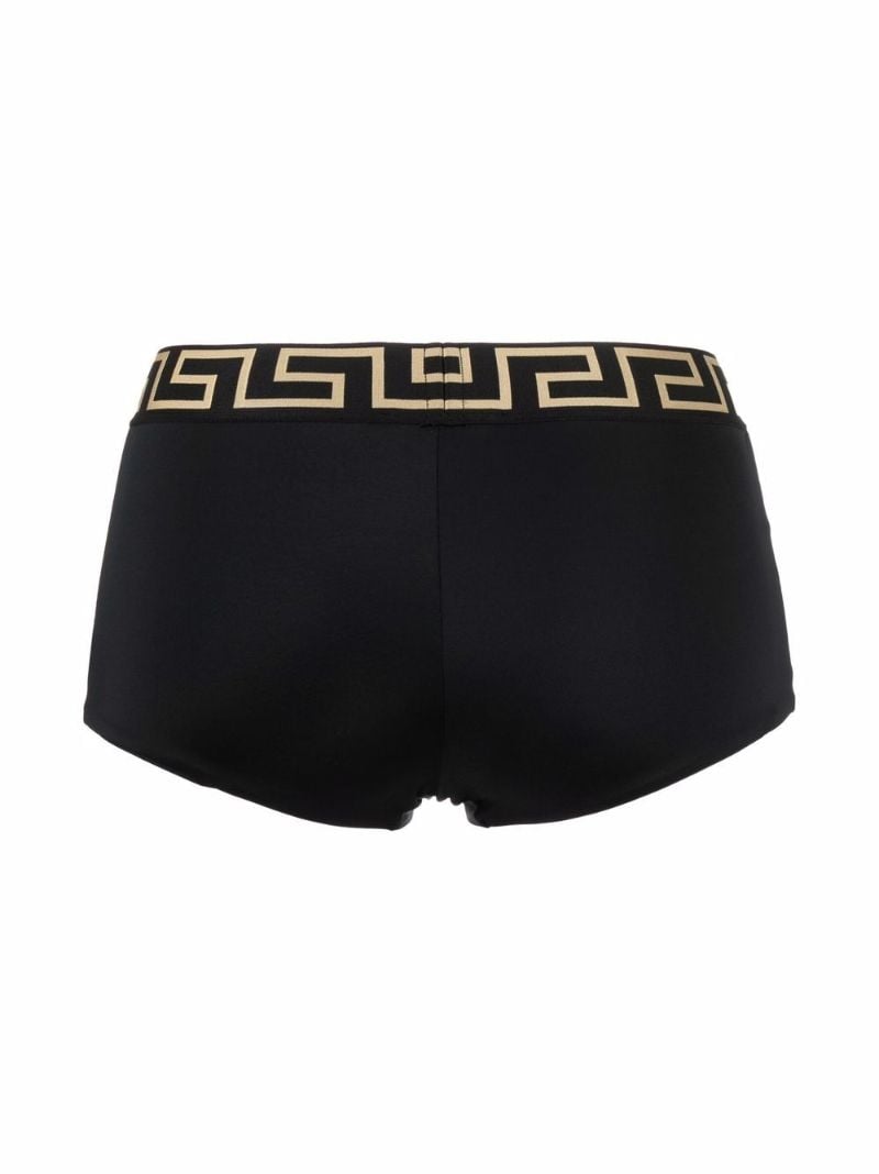 Black Greca Border Bikini Bottoms