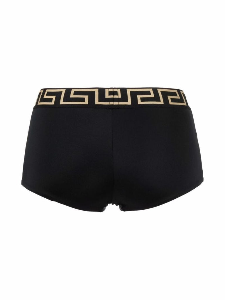 Black Greca Border Bikini Bottoms