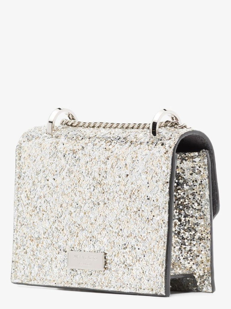 Silver Tone Paris Glitter Mini Bag