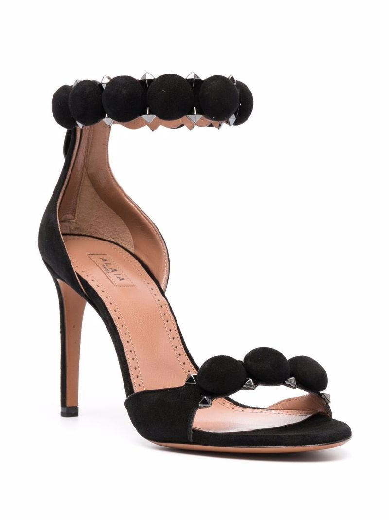 Black Bombe 90 Suede Sandals