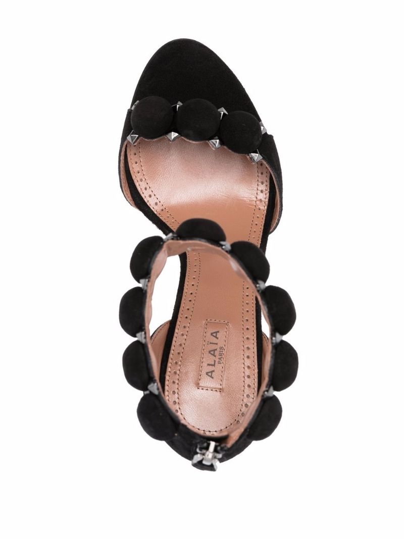 Black Bombe 90 Suede Sandals