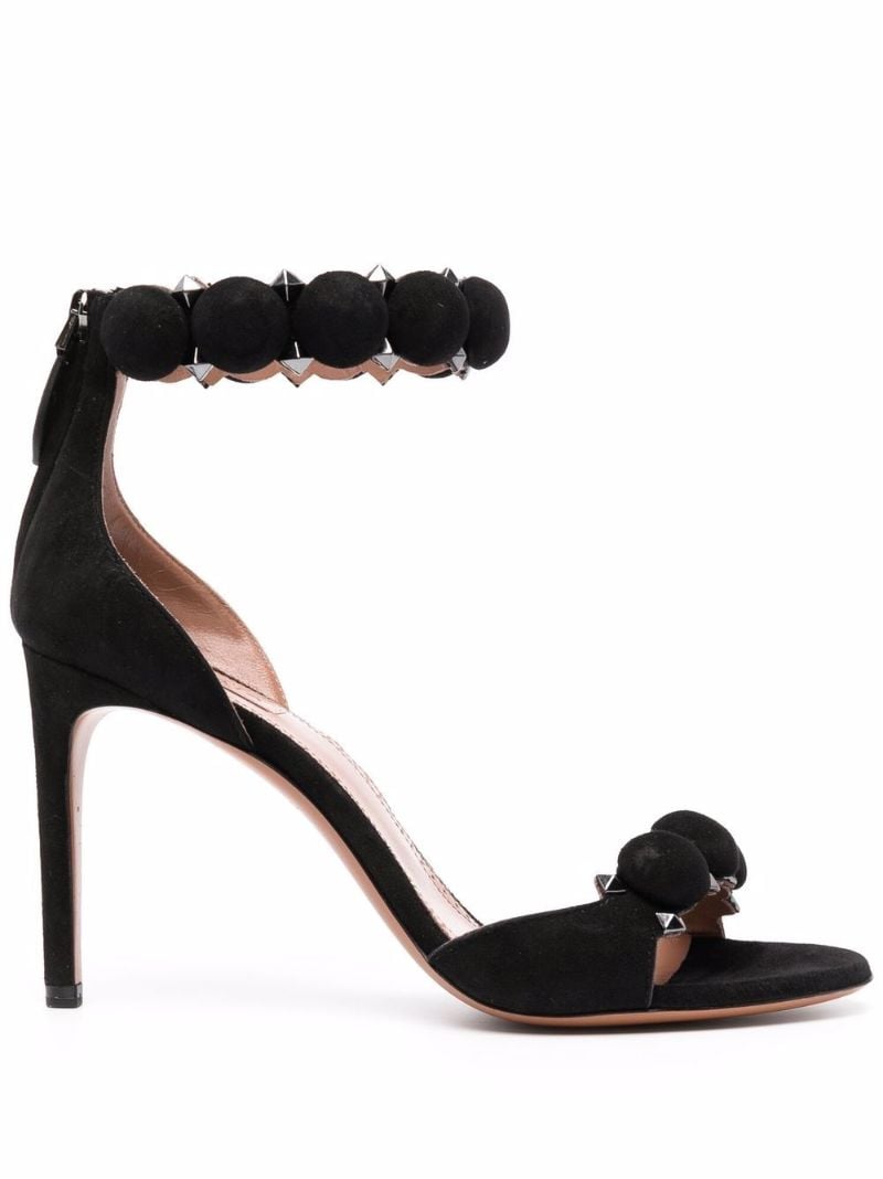 Black Bombe 90 Suede Sandals