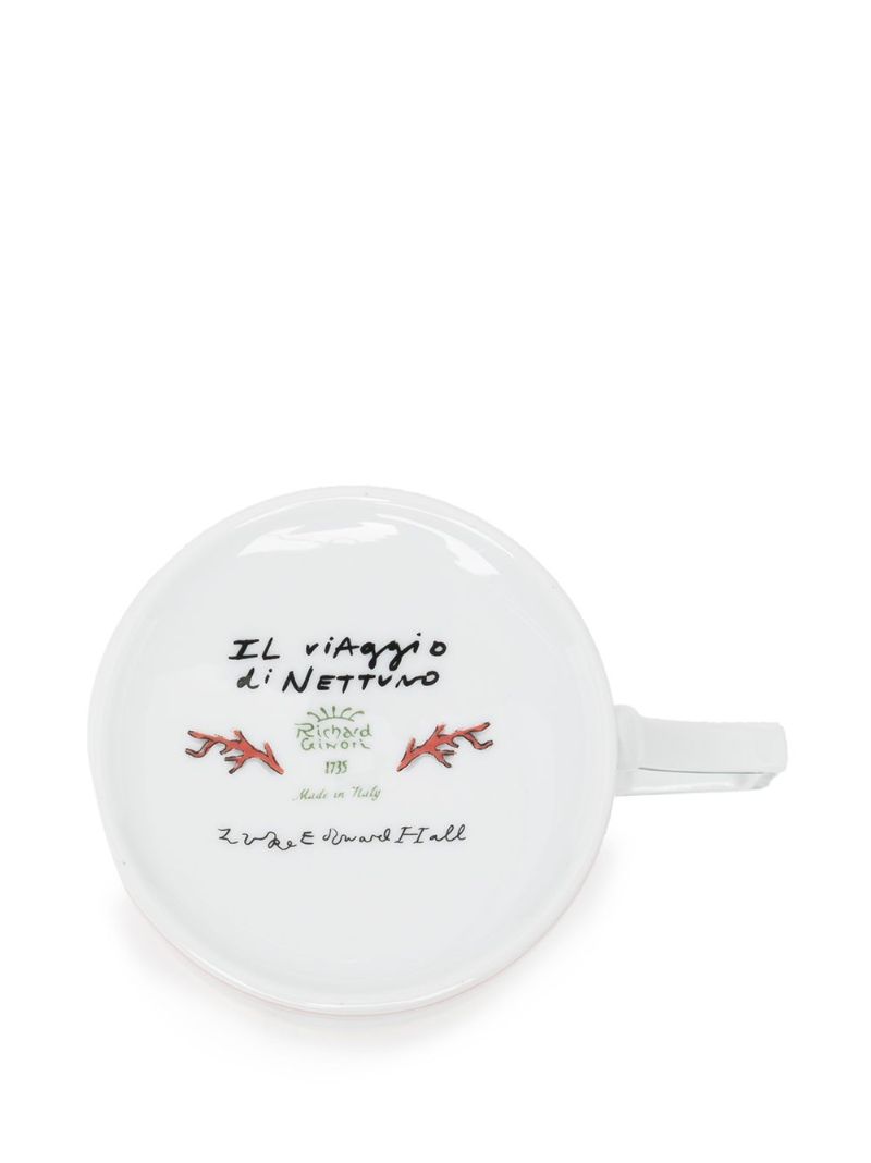 X Luke Edward Hall Pink Il Viaggio Di Nettuno Porcelain Mug