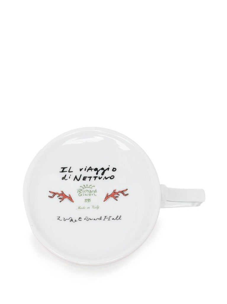 X Luke Edward Hall Pink Il Viaggio Di Nettuno Porcelain Mug