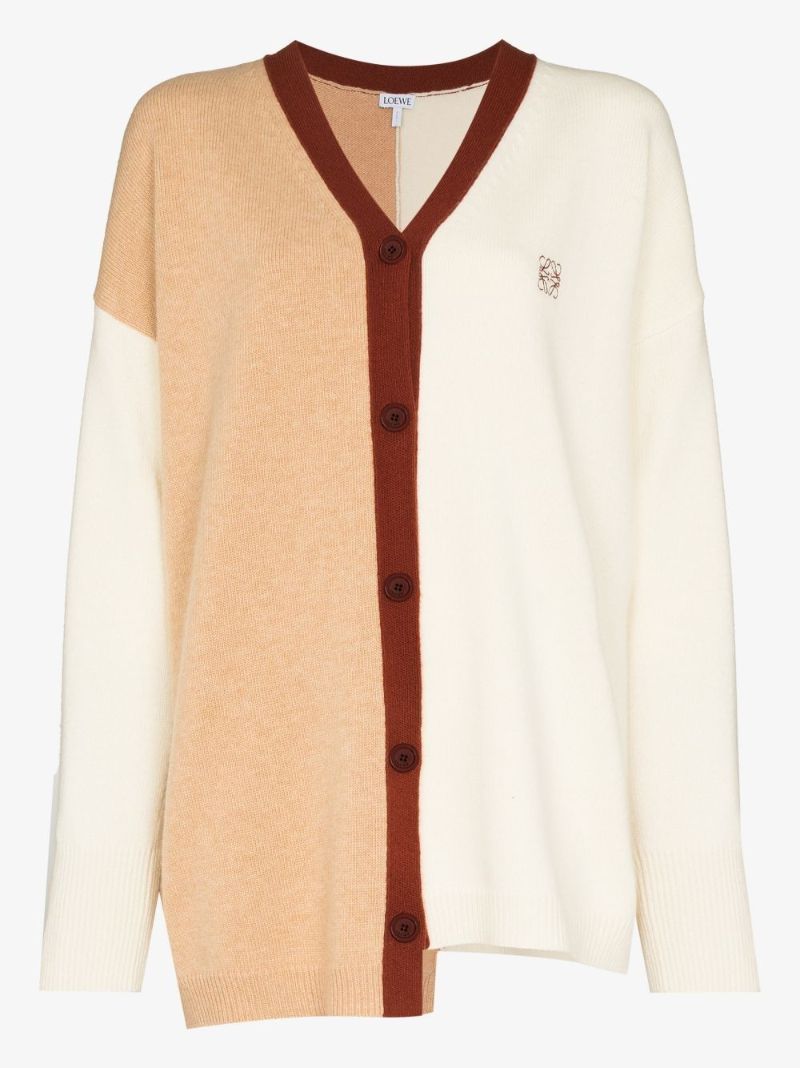 Anagram Asymmetric Wool Cardigan