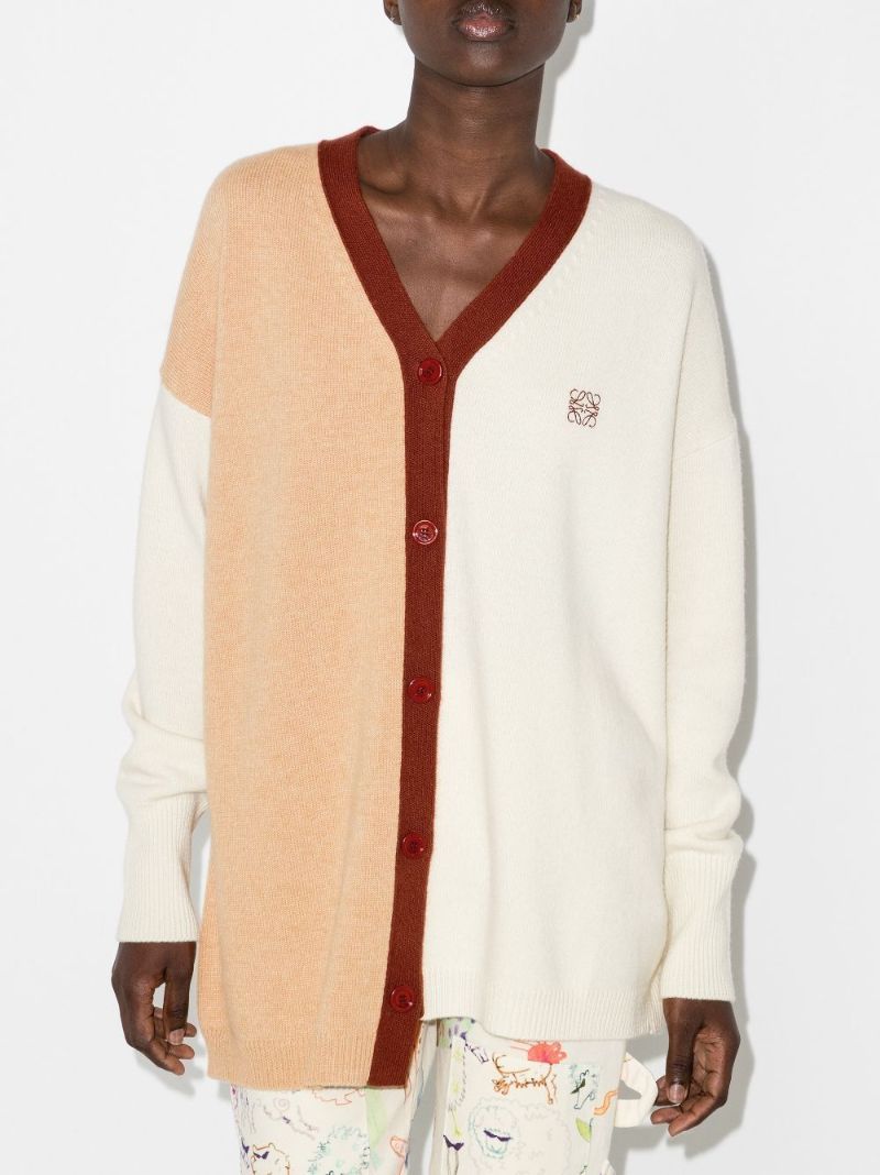 Anagram Asymmetric Wool Cardigan