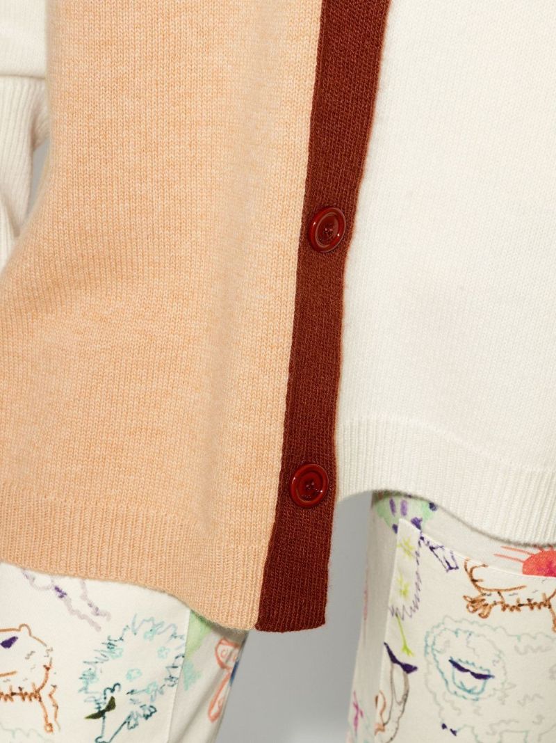 Anagram Asymmetric Wool Cardigan