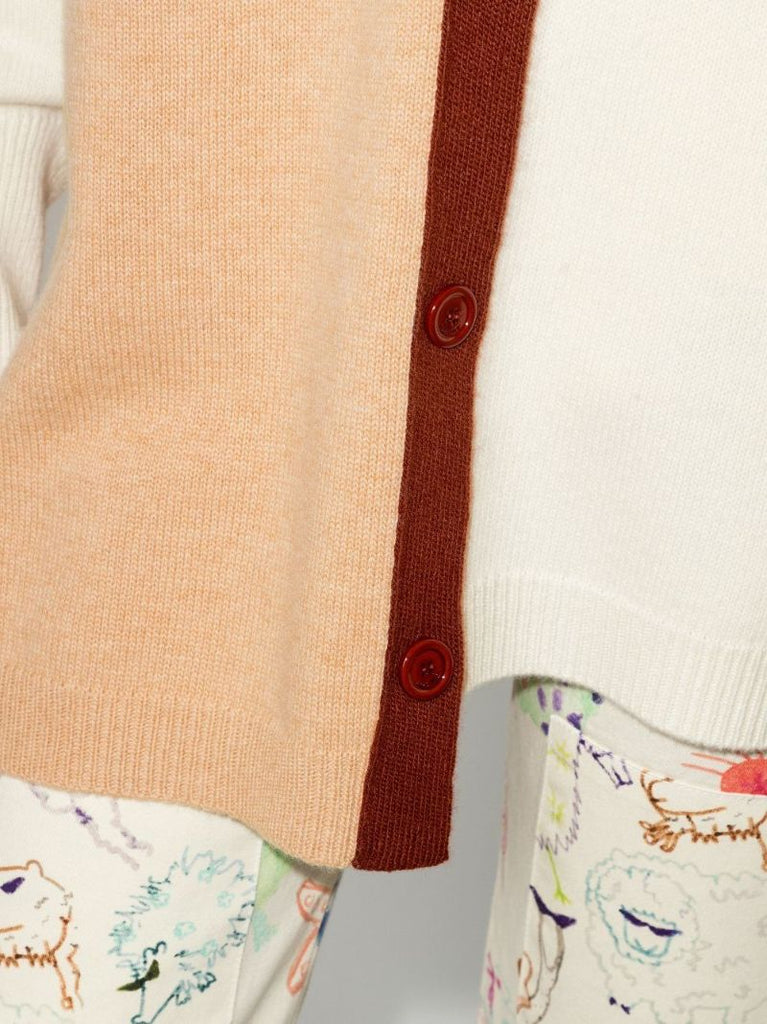 Anagram Asymmetric Wool Cardigan