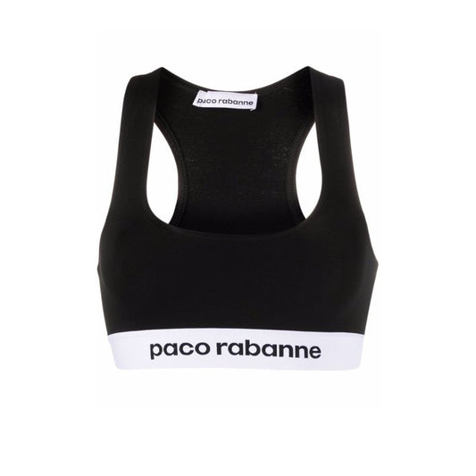 Black Logo Band Bralette