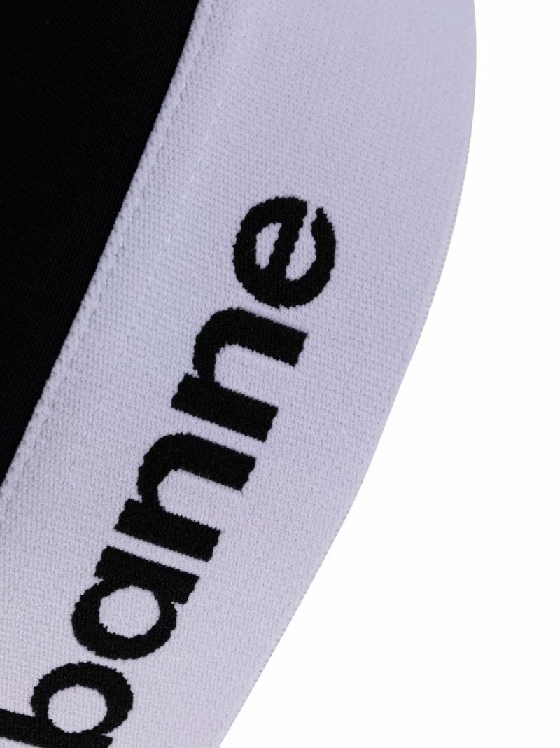 Black Logo Band Bralette