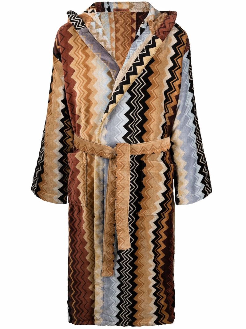 Multicolour Giacomo Zigzag Cotton Robe