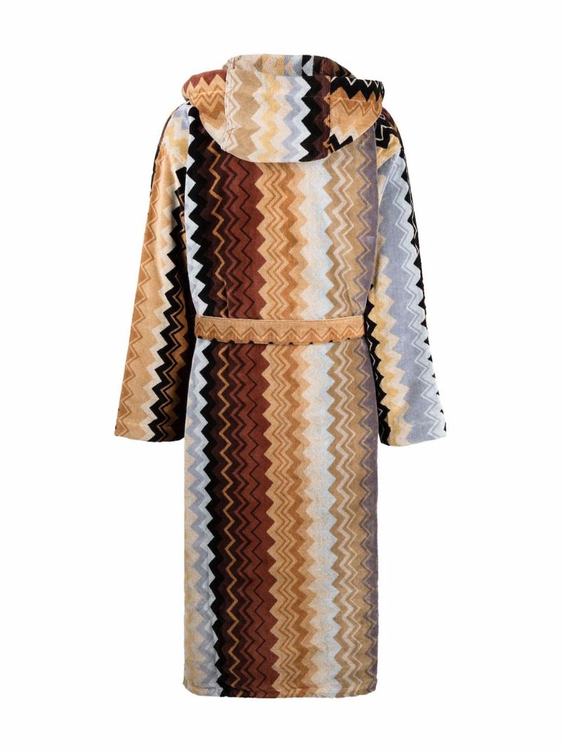 Multicolour Giacomo Zigzag Cotton Robe
