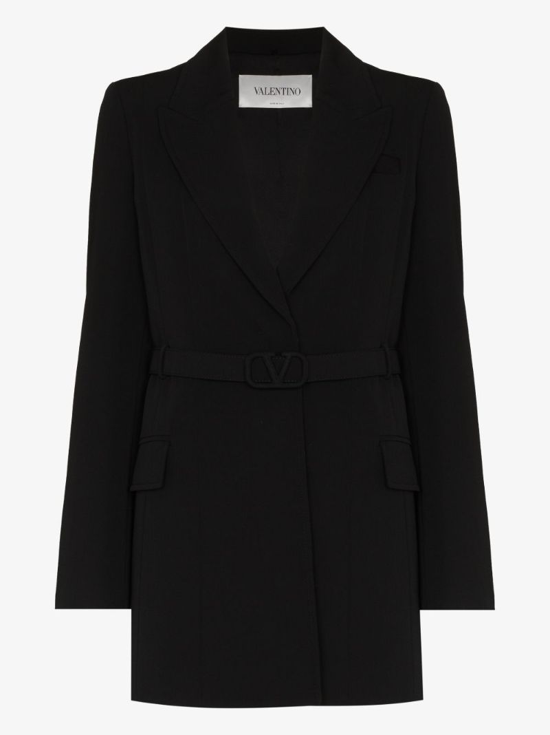 Belted Wool Blazer