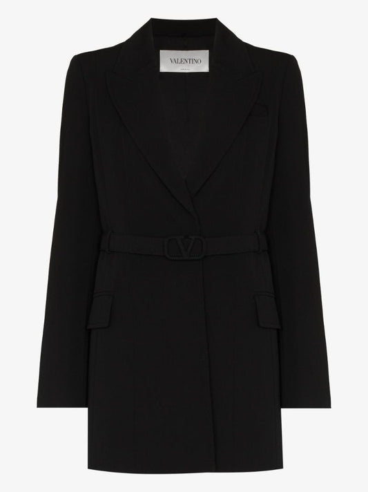 Belted Wool Blazer