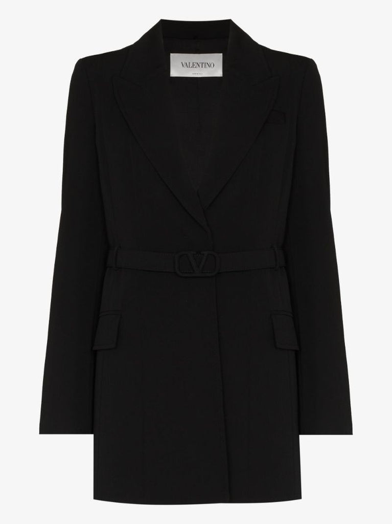 Belted Wool Blazer