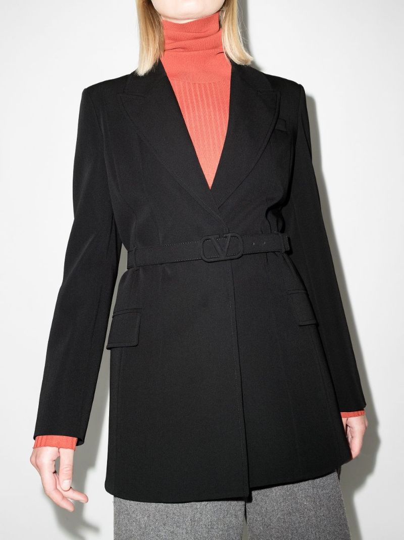 Belted Wool Blazer