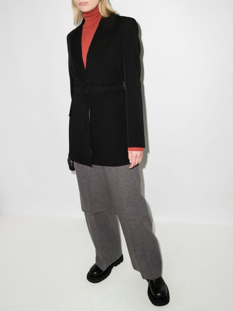 Belted Wool Blazer