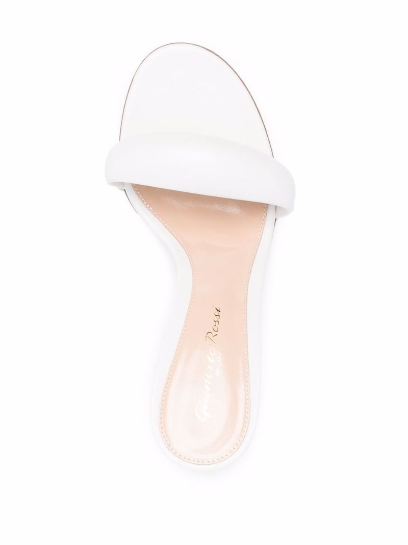 White Bijoux 85 Leather Sandals