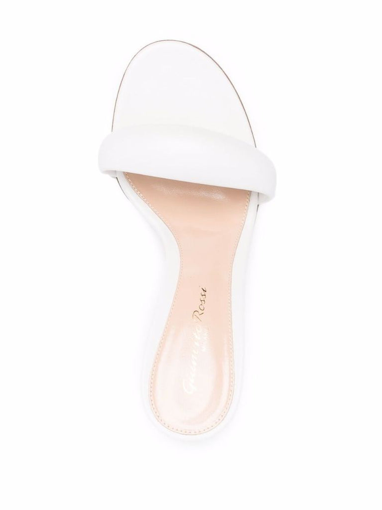 White Bijoux 85 Leather Sandals