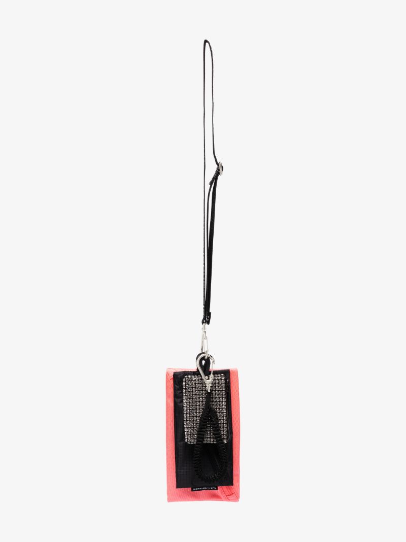 Black Elite Crystal Multipouch Lanyard
