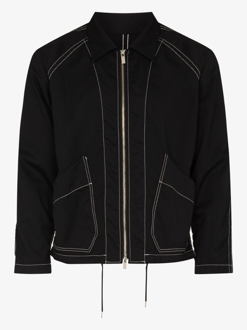 Chain Stitch Zip-up Jacket