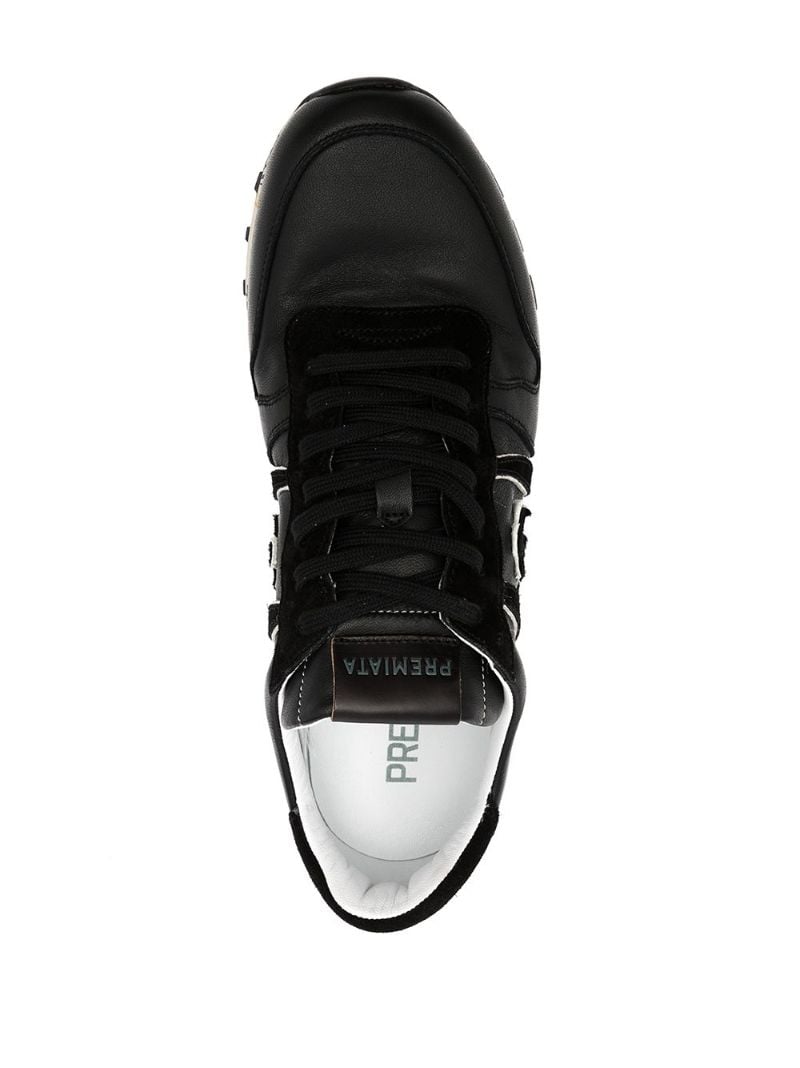 Black Logo Low Top Sneakers