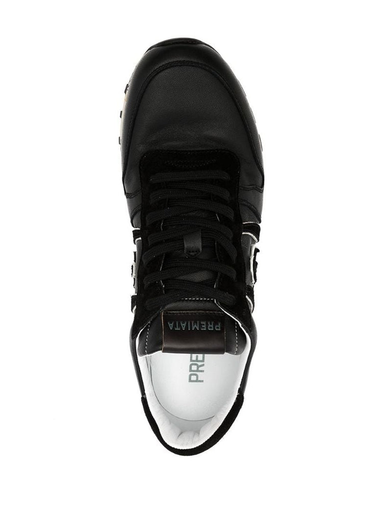 Black Logo Low Top Sneakers