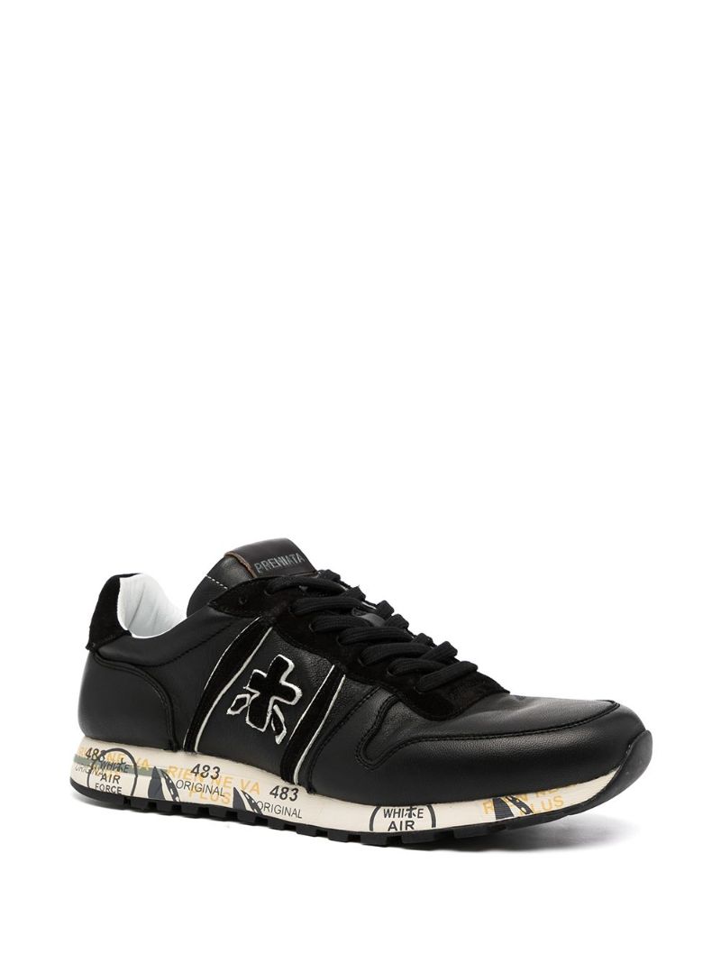 Black Logo Low Top Sneakers