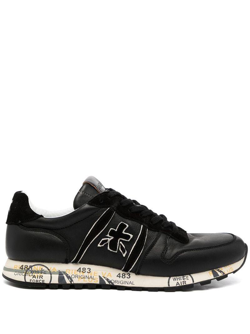Black Logo Low Top Sneakers