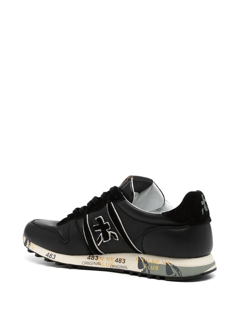 Black Logo Low Top Sneakers