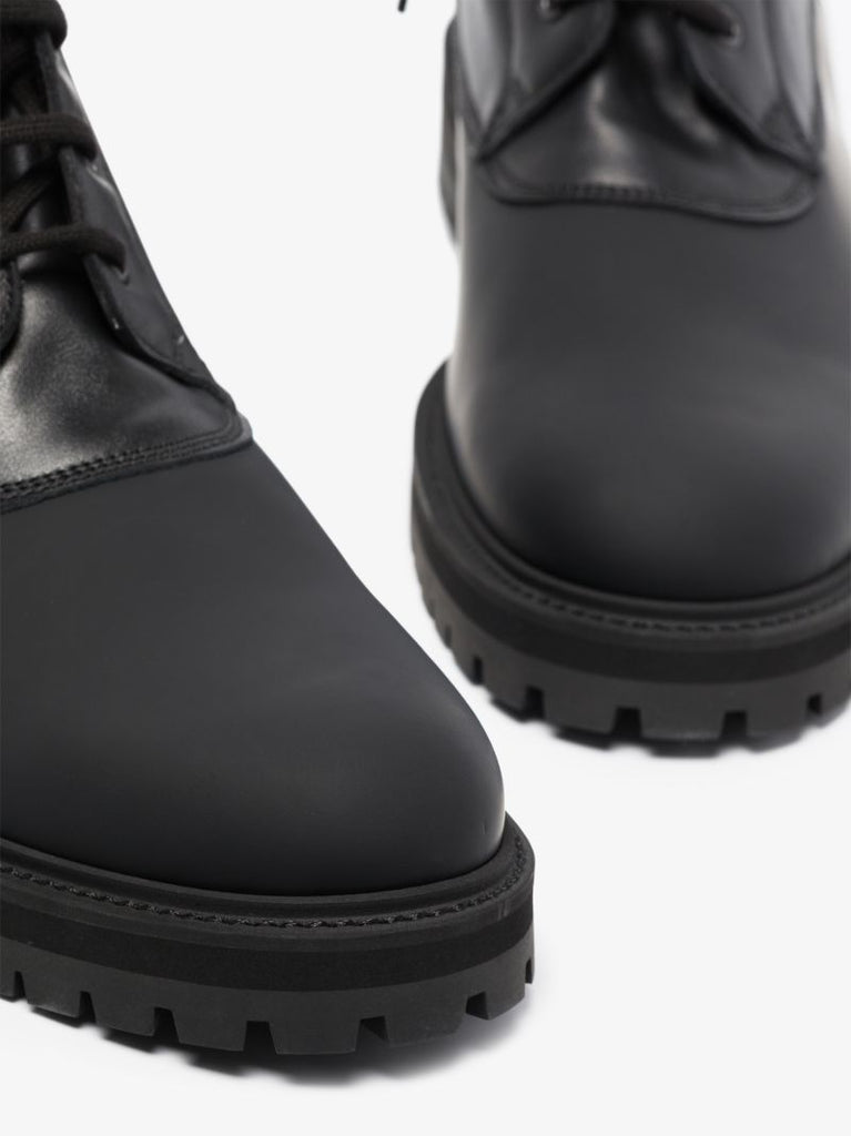 Black Technical Leather Boots