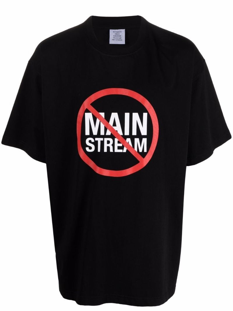 Black Graphic Print Cotton T-shirt